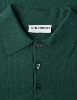 Everyday Knit Short Sleeve Polo Shadow Green