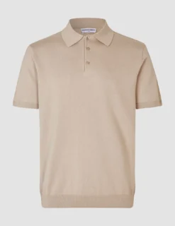 Everyday Knit Short Sleeve Polo Birchwood