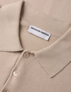Everyday Knit Short Sleeve Polo Birchwood