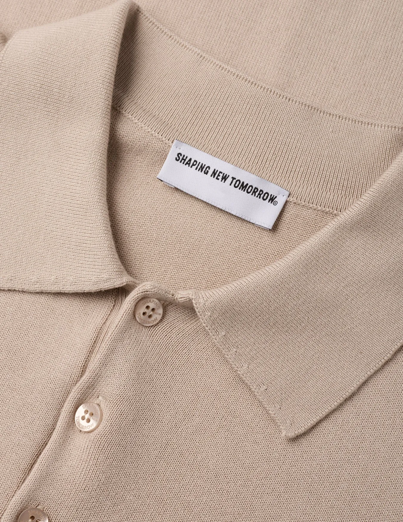 Everyday Knit Short Sleeve Polo Birchwood