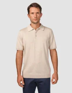 Everyday Knit Short Sleeve Polo Birchwood