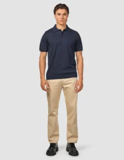 Everyday Knit Short Sleeve Polo Navy