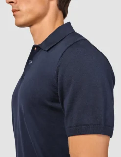 Everyday Knit Short Sleeve Polo Navy