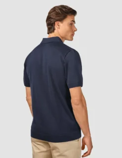 Everyday Knit Short Sleeve Polo Navy
