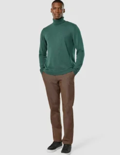 Everyday Knit Turtleneck Shadow Green