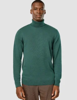 Everyday Knit Turtleneck Shadow Green