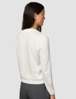 Fine Knit Cardigan Off White