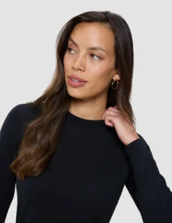 Fine Knit Crewneck Black