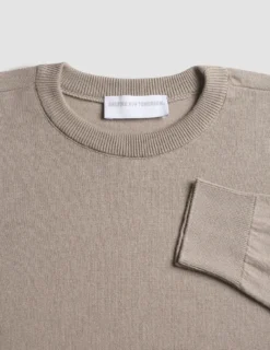 Fine Knit Crewneck Dark Sand
