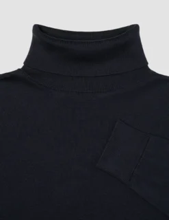 Fine Knit Turtleneck Black