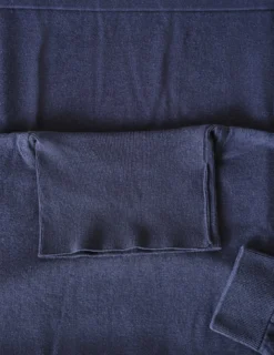 Fine Knit Turtleneck Navy
