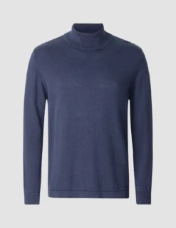 Fine Knit Turtleneck Navy