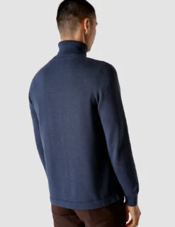 Fine Knit Turtleneck Navy