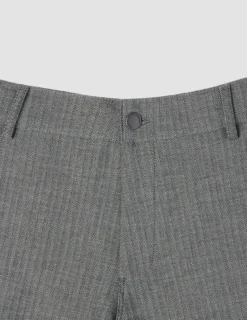 Heavy Edition Pants Slim Grey Herringbone 2.0