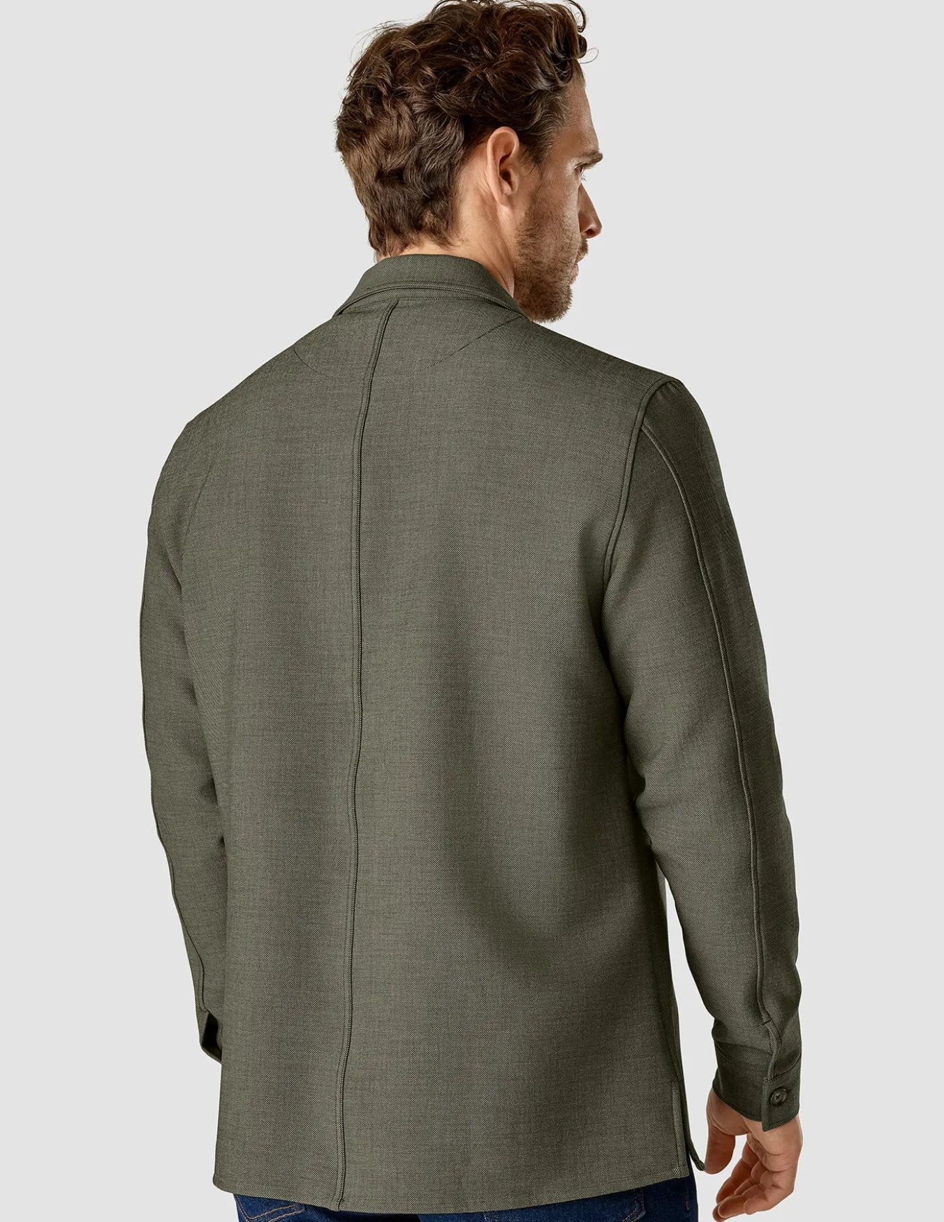 Heavy Edition Transitional Overshirt Remote Green Twill