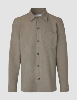 Heavy Edition Transitional Overshirt Khaki Melange