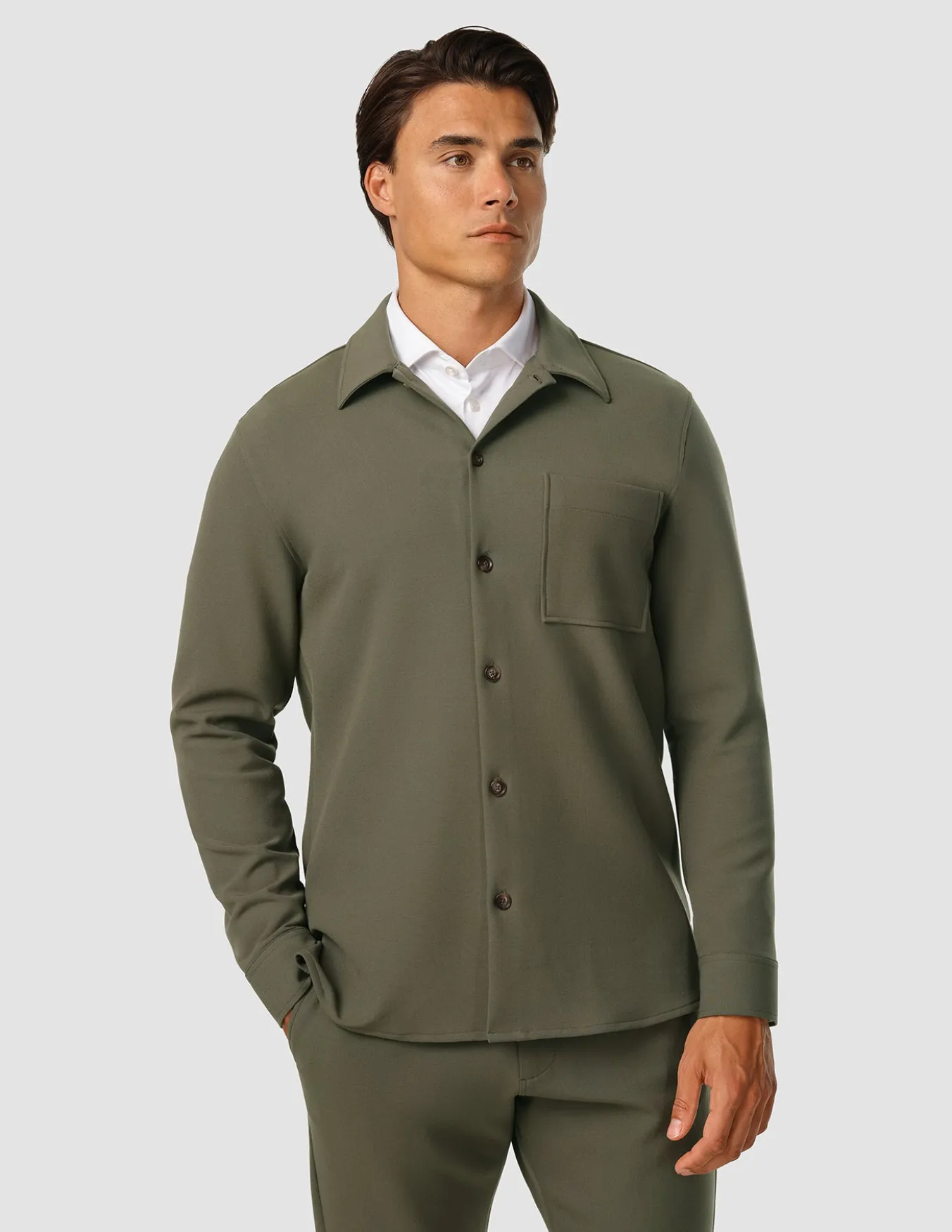 Heavy Edition Transitional Overshirt Nightfall Green