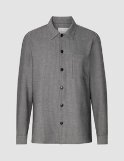 Heavy Edition Transitional Overshirt Grey Herringbone