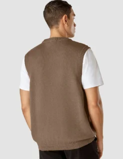Heavy Knit Vest Mocha