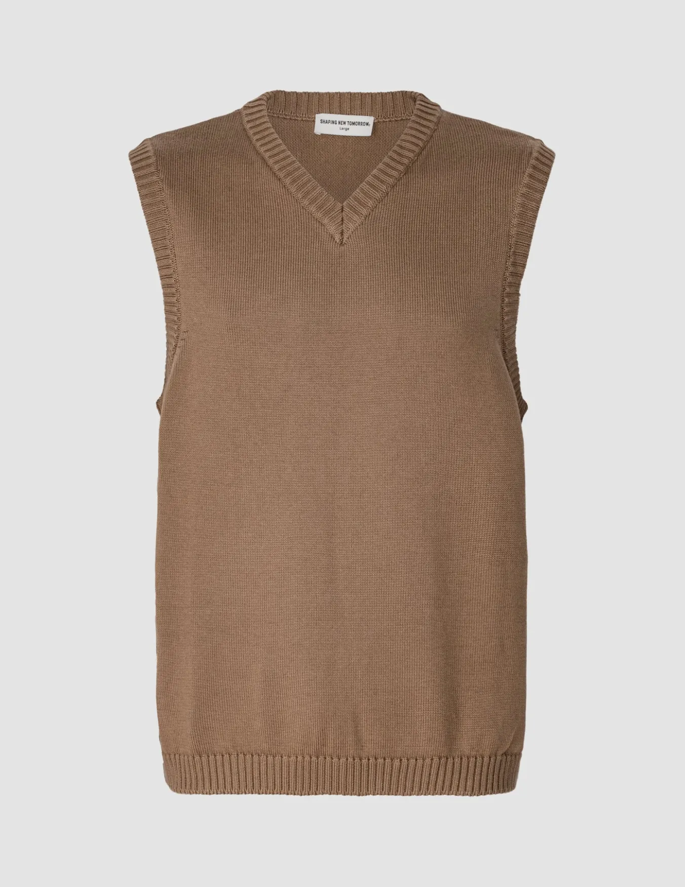 Heavy Knit Vest Mocha