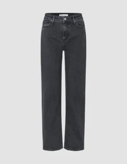 Jeans Straight Washed Black