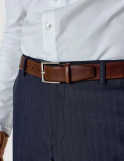 Leather Belt Dark Brown