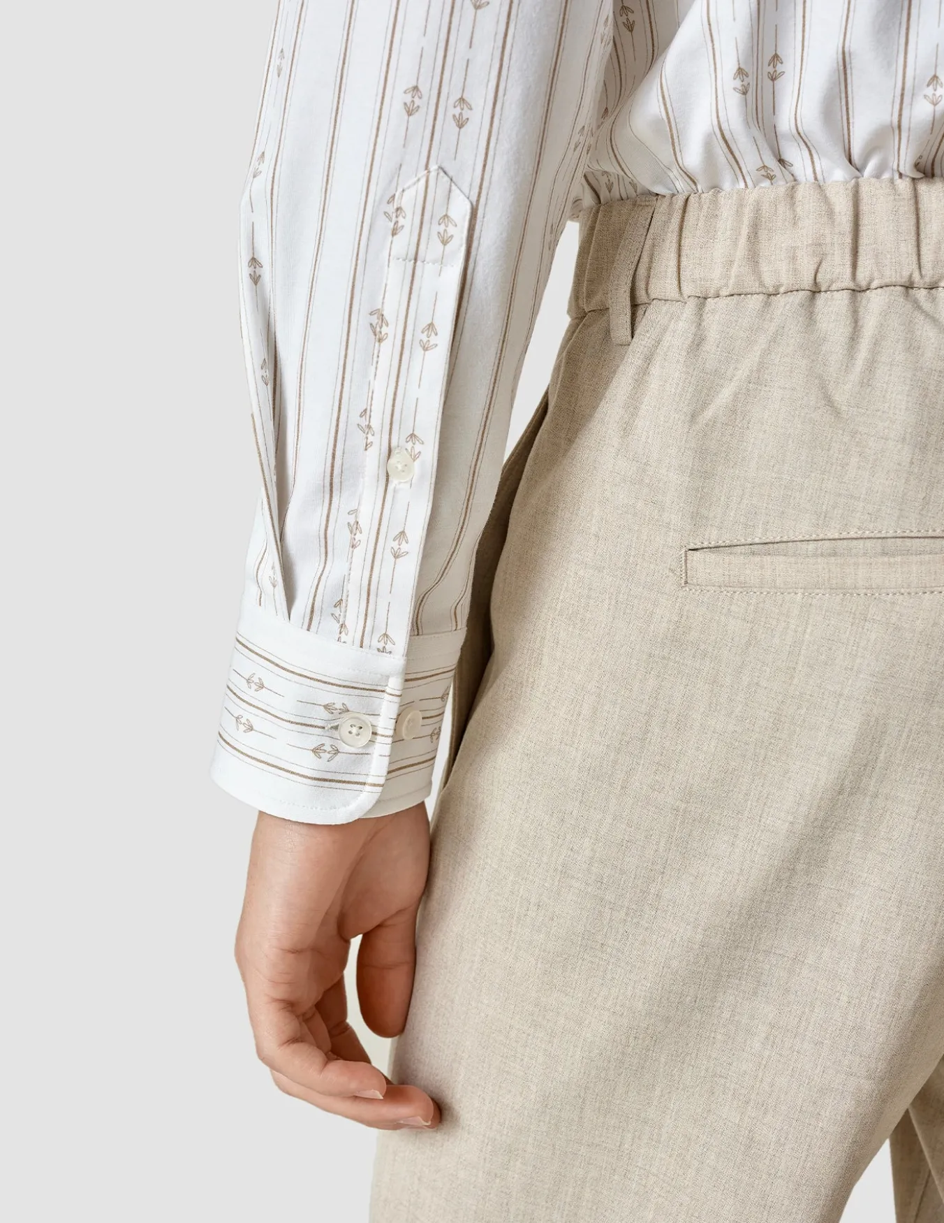 Lightweight Classic Shirt Earth Stripe Regular