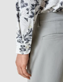 Lightweight Classic Shirt Navy Flower Slim