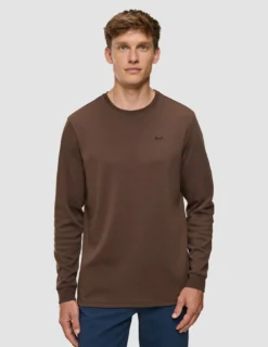 Lightweight Crewneck Saddle Brown