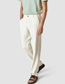 Linen Pants Relaxed Fit Off White