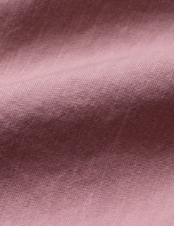 Linen Set Dusty Cerise Long Sleeved Shirt & Relaxed Pants