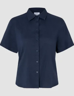 linen set night sky short sleeved shirt relaxed pants