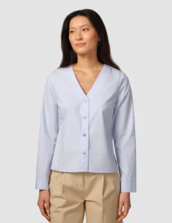 Madison Blouse Powder Blue