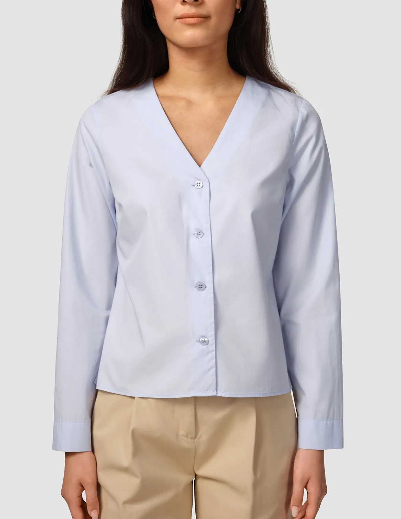 Madison Blouse Powder Blue