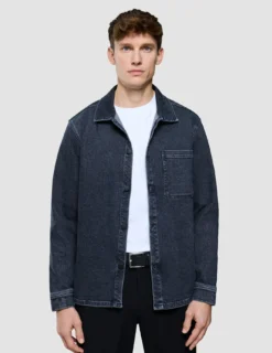 Matteo Denim Overshirt Washed Black