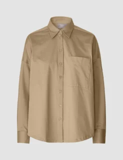 Oversized Long Sleeve Shirt Latte