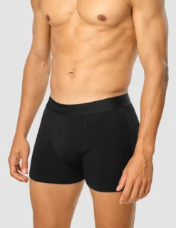 2 Pack Bamboo Viscose Boxer Black