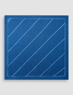Pocket Square Navy Pinstripe