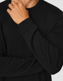 Premium Merino Crewneck Black