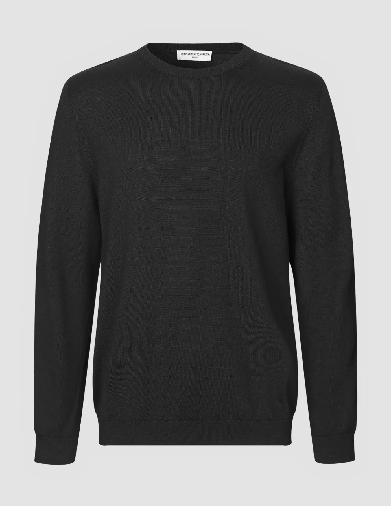 Premium Merino Crewneck Black