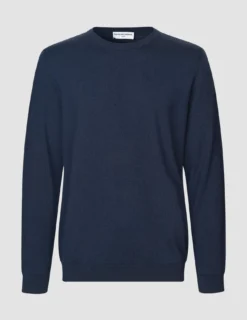 Premium Merino Crewneck Navy