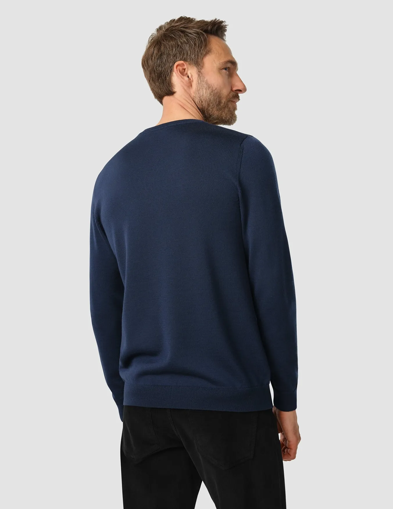 Premium Merino Crewneck Navy