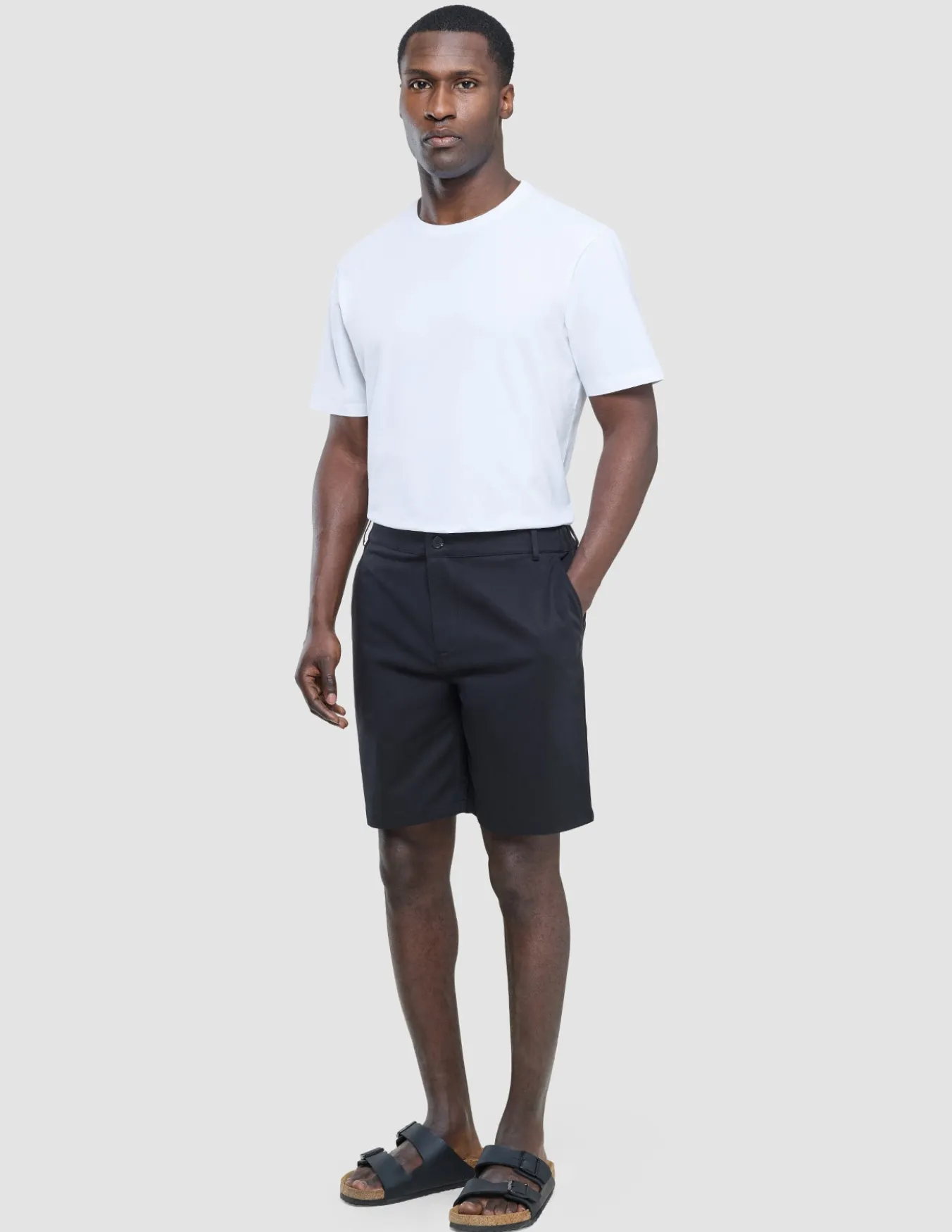 Refine Cotton Shorts Black