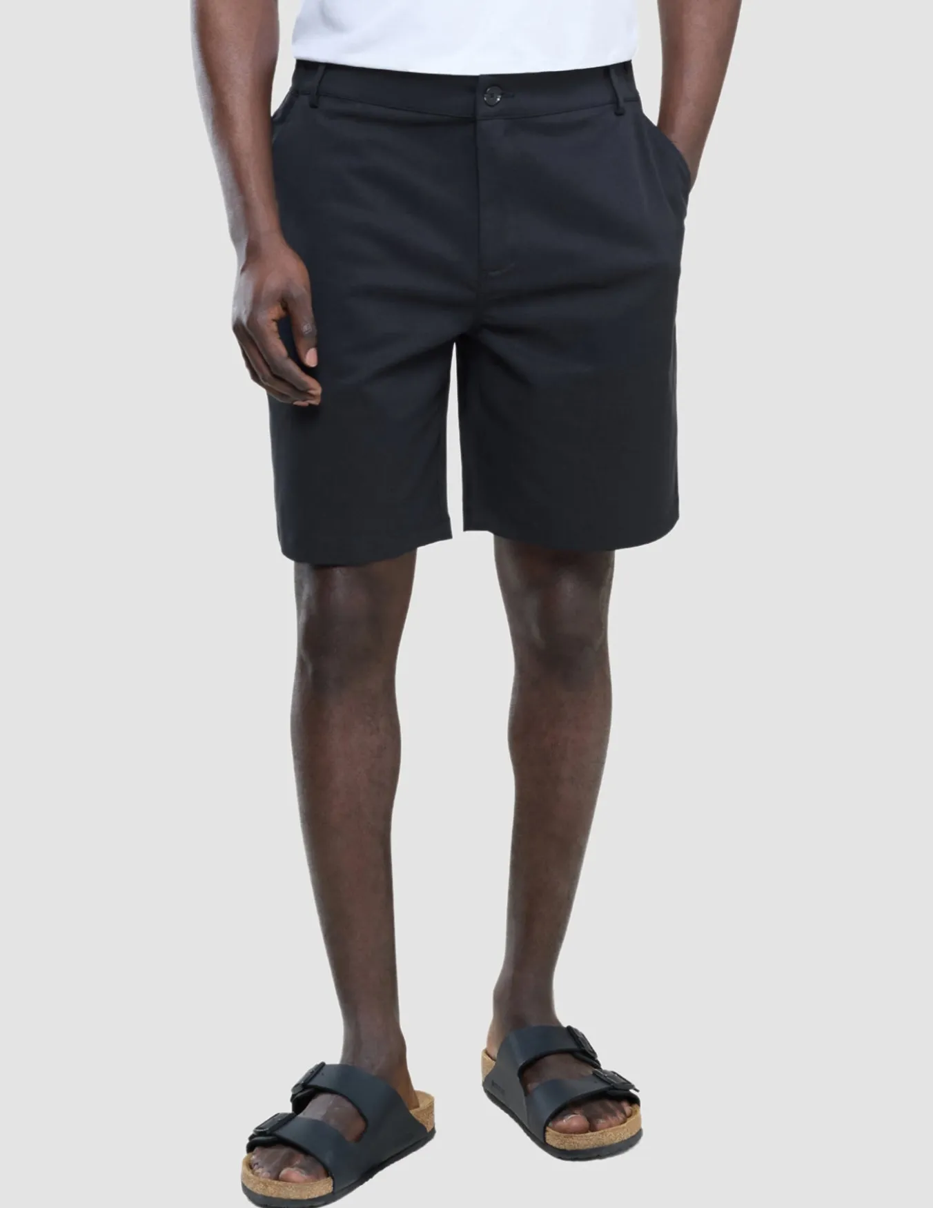 Refine Cotton Shorts Black
