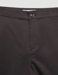 Refine Cotton Shorts Dark Brown