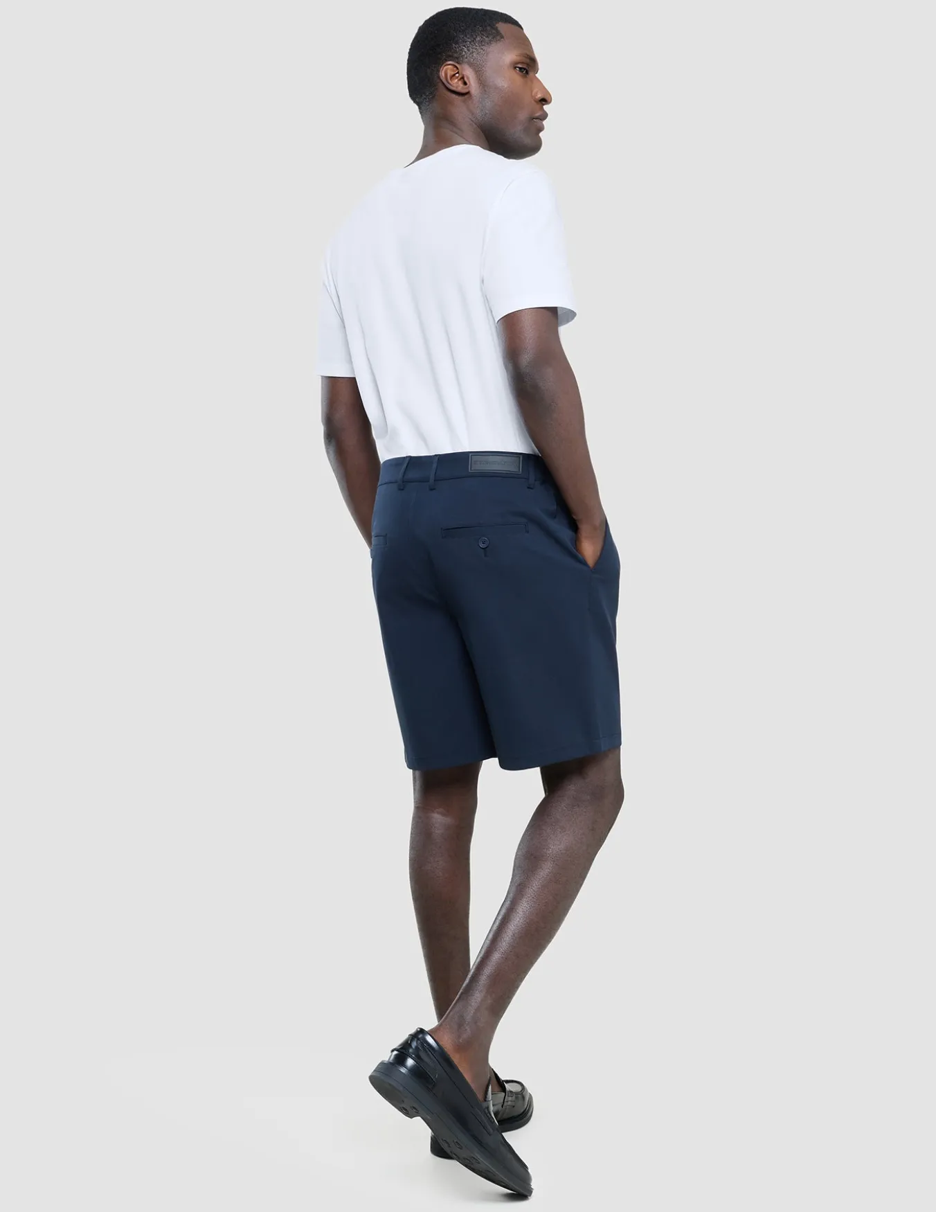 Refine Cotton Shorts Navy