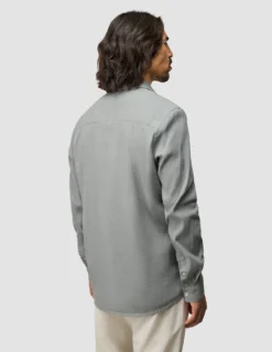 Refined Linen Long Sleeve Shirt Stone Grey