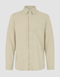 Refined Linen Long Sleeve Shirt Soft Sand