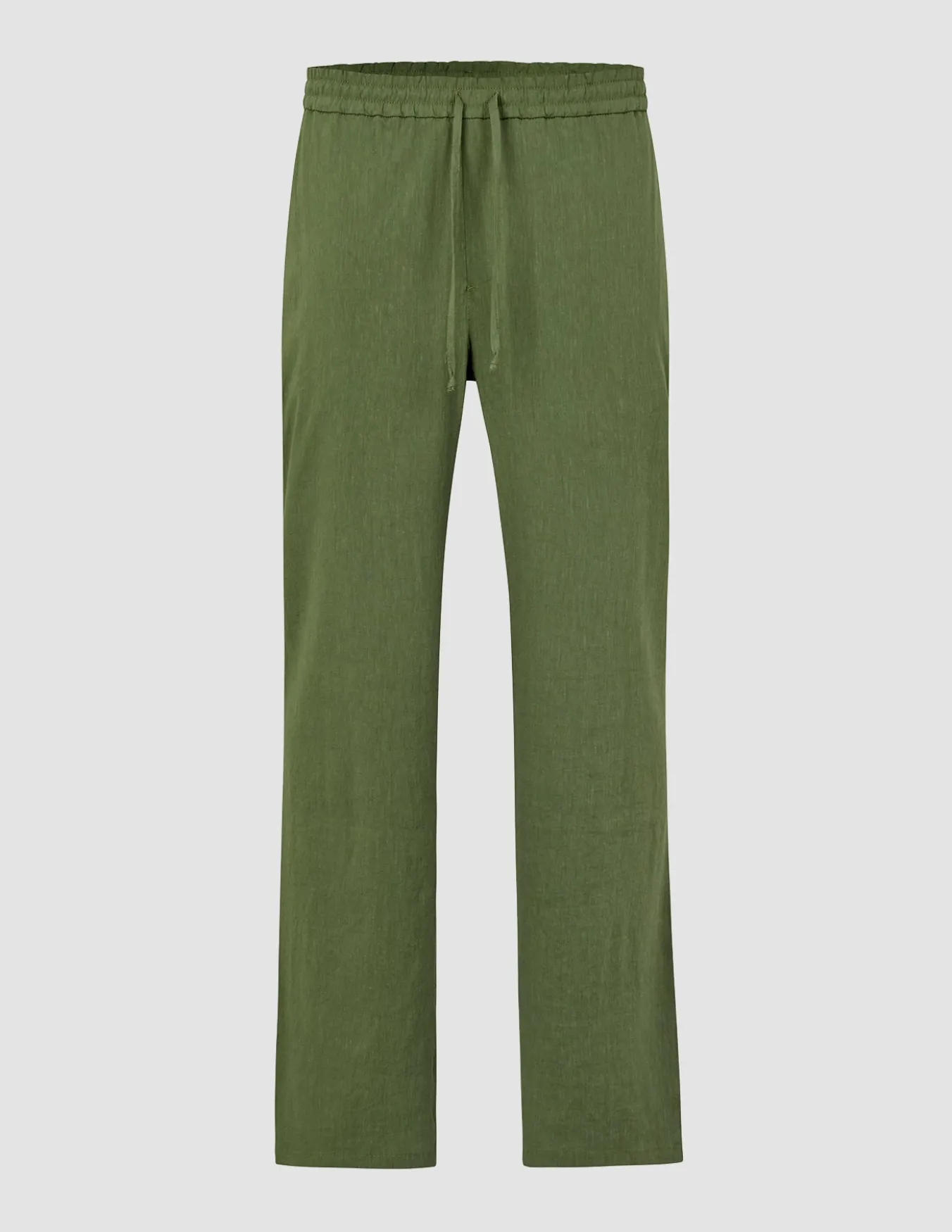 Refined Linen Pants Clover Green