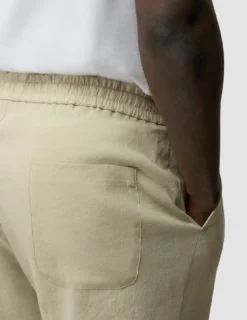 Refined Linen Pants Soft Sand